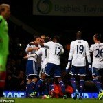 Lampard comemora seu segundo gol na partida.