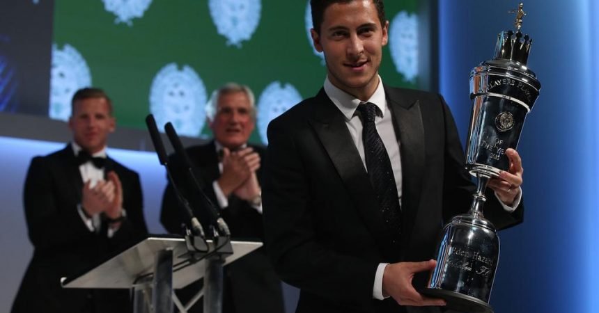 Eden Hazard é eleito Jogador do ano na Inglaterra; Harry Kane e So Yun Ji também são destaques Eden Hazard é eleito Jogador do ano na Inglaterra; Harry Kane e So Yun Ji também são destaques