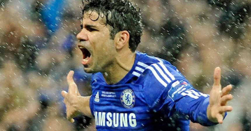 Após recurso do Chelsea, gol na final da Copa da Liga é dado a Diego Costa Após recurso do Chelsea, gol na final da Copa da Liga é dado a Diego Costa