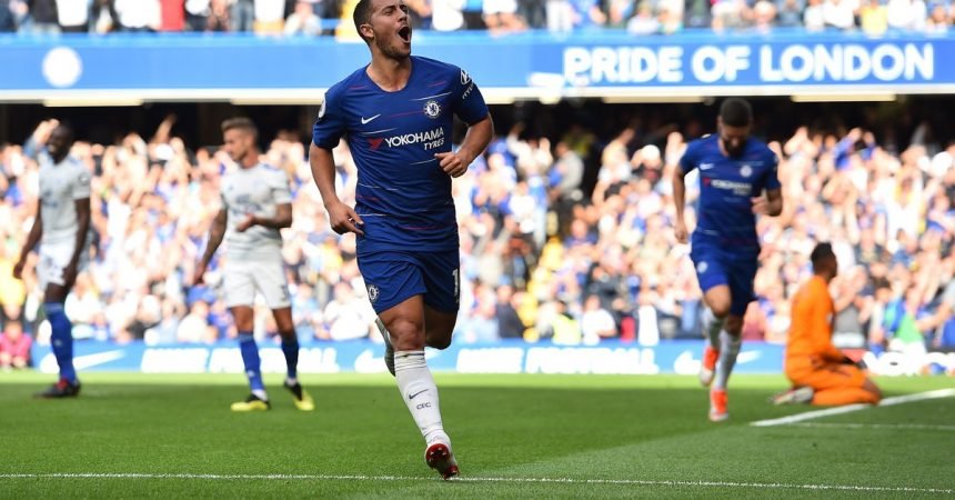 Em tarde de Hazard, Chelsea vence e assume a liderança da Premier League Em tarde de Hazard, Chelsea vence e assume a liderança da Premier League