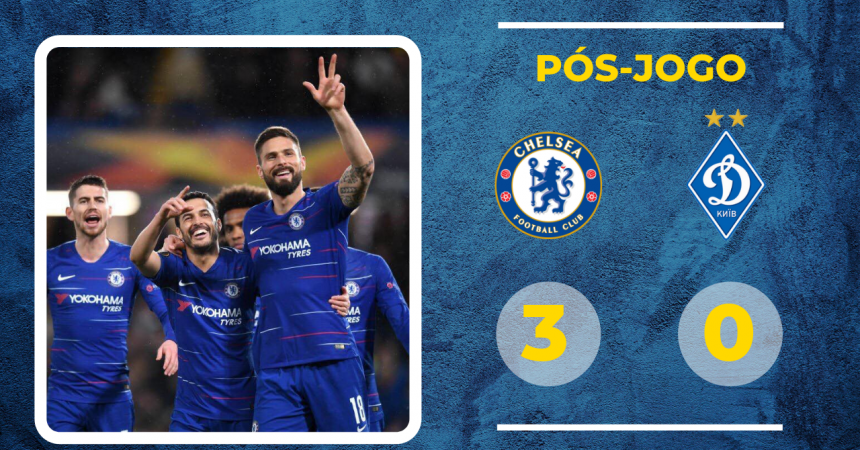 Chelsea joga bem, e garante boa vantagem contra o Dínamo de Kiev Chelsea joga bem, e garante boa vantagem contra o Dínamo de Kiev