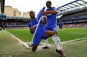 Drogba e Malouda