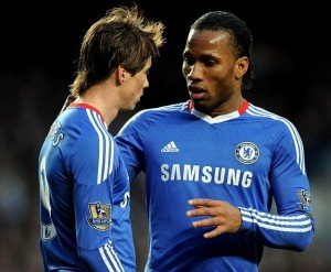 Fernando Torres e Didier Drogba