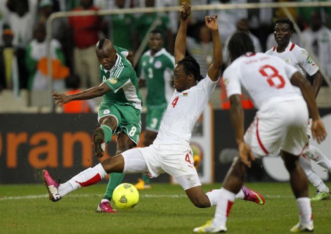 Super Águias ficam no 1 a 1 com a seleção de Burkina Faso (Foto: REUTERS/ Thomas Mukoya).