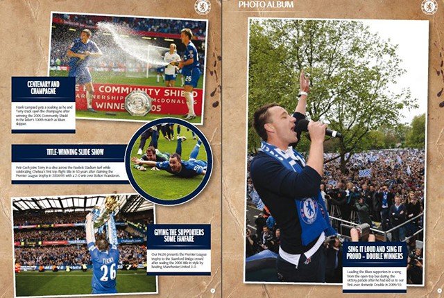 Os 500 jogos como capitão de John Terry pelo Chelsea também é destaque (Foto: Chelsea FC)