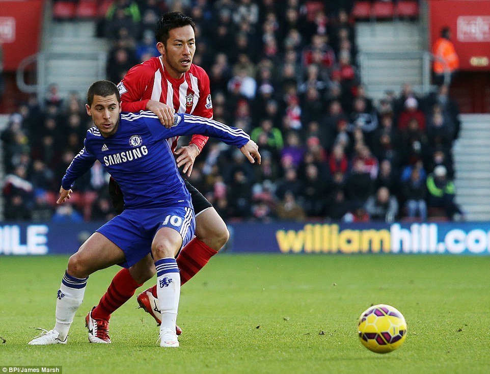 Hazard marcou o gol de empate do Chelsea