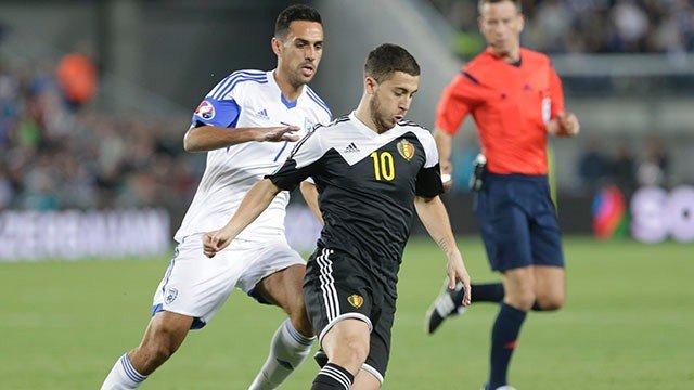 Hazard foi substituído no jogo contra Israel (Foto: Site Chelsea FC)