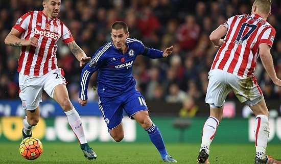 Hazard ainda não marcou gols nessa temporada da Premier League (Foto: Chelsea FC)