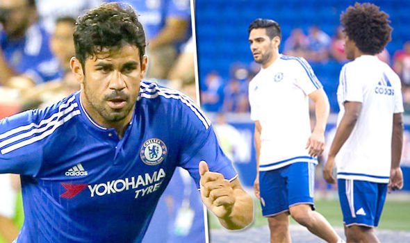 Diego, Falcao e Rémy: Só o camisa 19 estará disponível para o confronto contra o Crystal Palace (Foto: Getty Image)