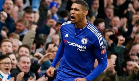 Ruben comemora o primeiro gol pelo Chelsea, contra o Scunthorpe (Foto: Reuters)