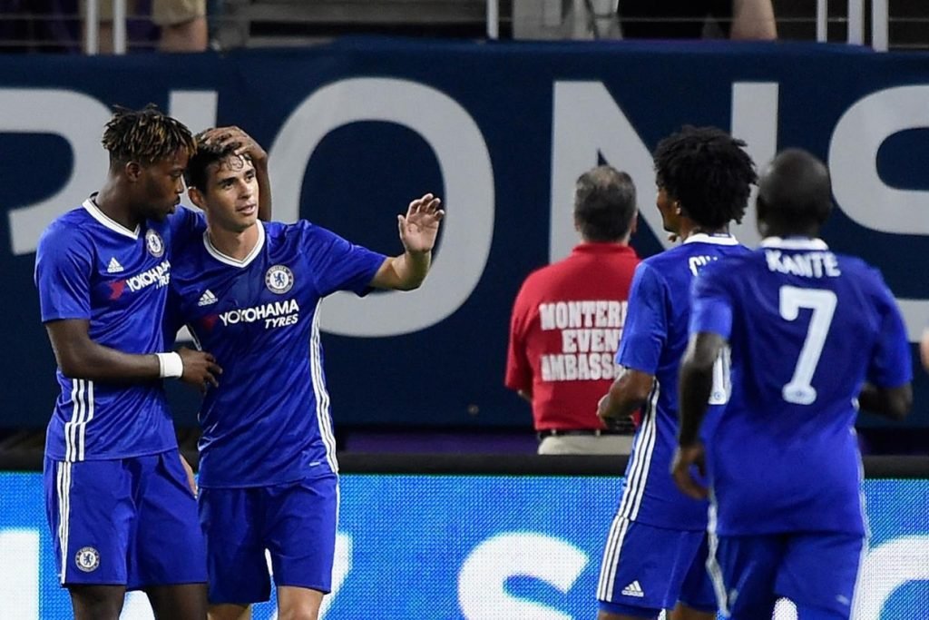 Oscar brilhou na última partida do Chelsea.