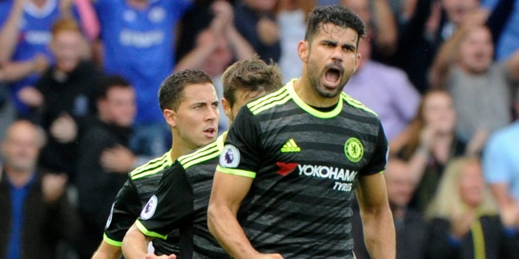Diego Costa foi o grande destaque da partida, e o site oficial do Chelsea não poupou elogios ao atacante. (Foto: Chelsea FC)