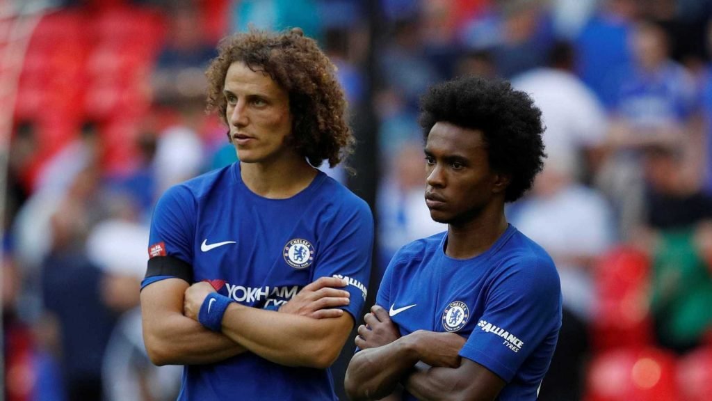 Luiz e Willian no Chelsea