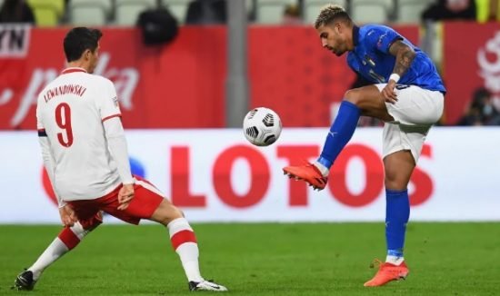 Emerson Palmieri entrou em campo no empate em 0 a 0 contra a Polônia. Além disso, Jorginho também atuou os 90 minutos.