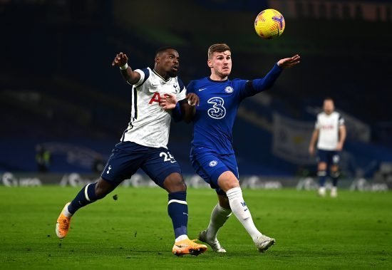 Timo Werner balançou as redes no primeiro tempo. Entretanto, o gol foi invalidado por impedimento do alemão.